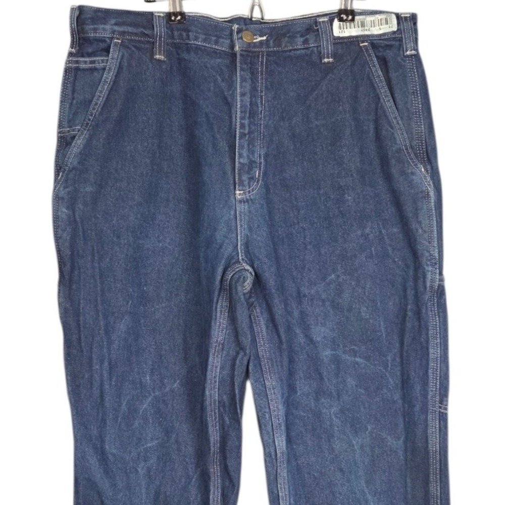 Carhartt Carpenter Jeans Mens 36x32 Blue Dungaree Fit Workwear Medium Wash Denim